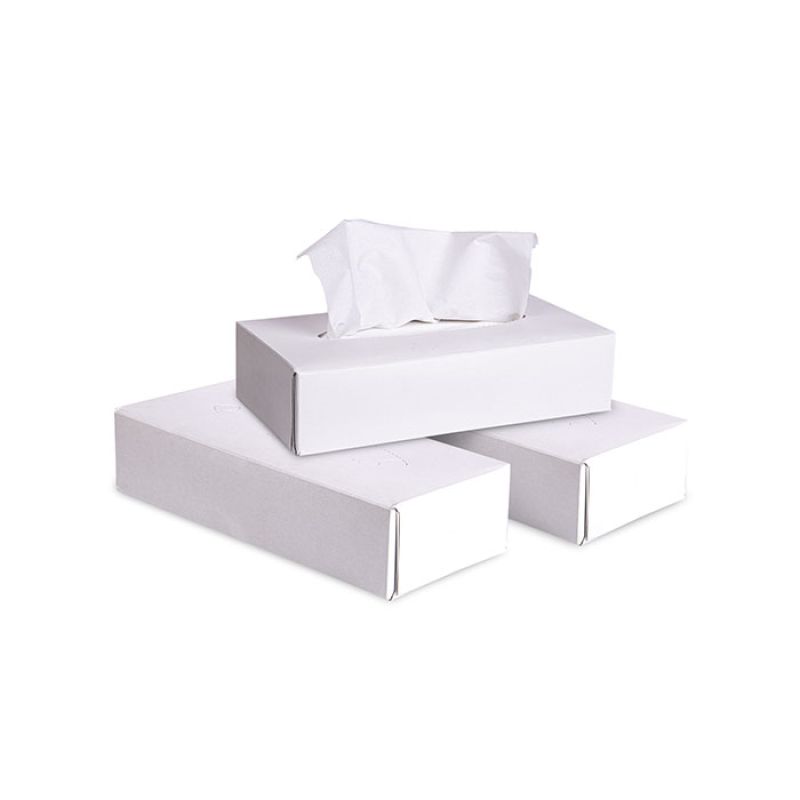 Servetele cosmetice hartie alb, 2str, 100% celuloza, cutie x 100buc